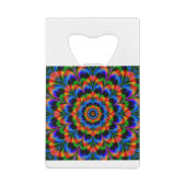 Abstracte achtergrond 2 creditkaart flessenopener (Achterkant)