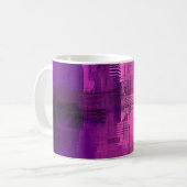 Abstracte achtergrond. 2d illustratie. Digitale ac Koffiemok (Voorkant links)