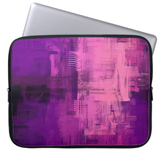 Abstracte achtergrond. 2d illustratie. Digitale ac Laptop Sleeve