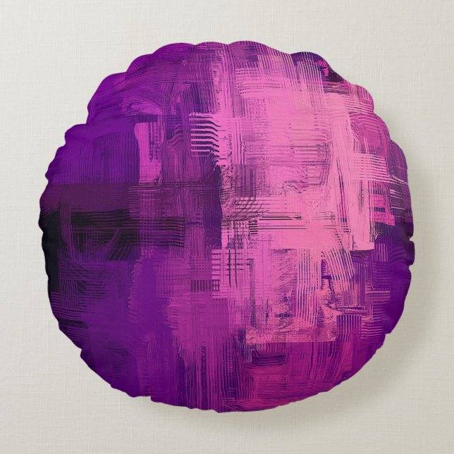 Abstracte achtergrond. 2d illustratie. Digitale ac Rond Kussen (Voorkant)