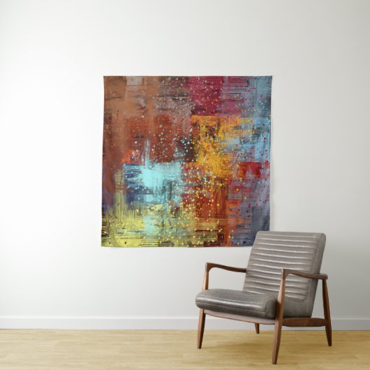 Abstracte achtergrond. 2d illustratie. Digitale ac Wandkleed (In Situ (horizontaal))