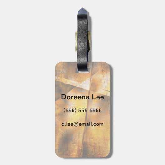 abstracte achtergrond bagagelabel (Achterkant verticaal)