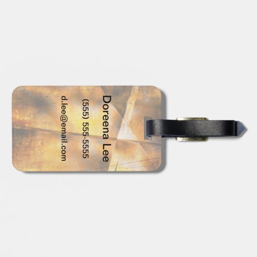 abstracte achtergrond bagagelabel (Achterkant horizontaal)