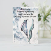 Abstracte achtergrond bedankpas bedankkaart (Staand voorkant)