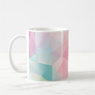 abstracte achtergrond bestaande uit trianglesbackg koffiemok