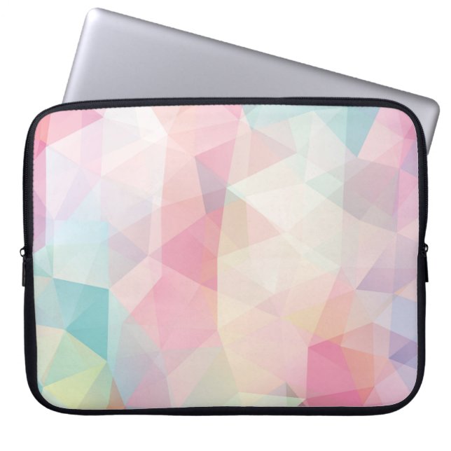 abstracte achtergrond bestaande uit trianglesbackg laptop sleeve (Voorkant)