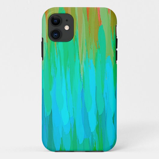 Abstracte achtergrond blauwe tinten Waterverf Case-Mate iPhone Case (Achterkant)