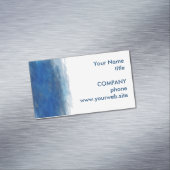 Abstracte achtergrond blauwe waterverf visitekaartje magneet (Voorbeeld)