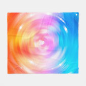 abstracte achtergrond: briljante cirkels achtergro fleece deken (Voorkant (Horizontaal))