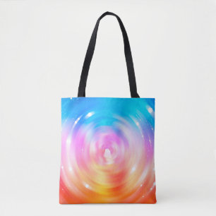 abstracte achtergrond: briljante cirkels achtergro tote bag
