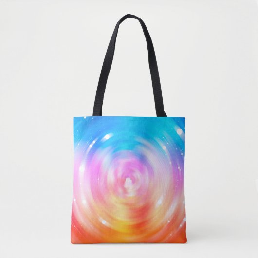 abstracte achtergrond: briljante cirkels achtergro tote bag (Voorkant)