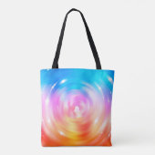 abstracte achtergrond: briljante cirkels achtergro tote bag (Achterkant)