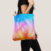 abstracte achtergrond: briljante cirkels achtergro tote bag (Dichtbij)