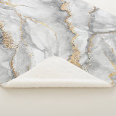 abstracte achtergrond, creatieve textuur van white sherpa deken (3/4)