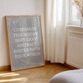 Abstracte Achtergrond Custom Wedding Poster Grijs