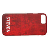 Abstracte achtergrond dieprode, bijtende textuur Case-Mate iPhone case (Achterkant (Horizontaal))