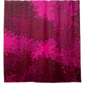 Abstracte achtergrond Donkere Paarse Floral Douchegordijn (Voorkant)