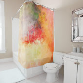 Abstracte achtergrond geborsteld geschilderd. Bors Douchegordijn (In situ)