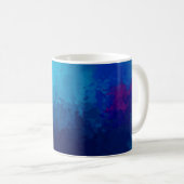 Abstracte achtergrond geborsteld geschilderd. Bors Koffiemok (Voorkant rechts)
