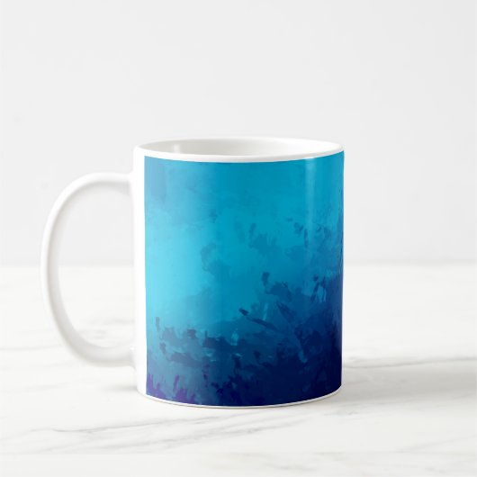 Abstracte achtergrond geborsteld geschilderd. Bors Koffiemok (Links)