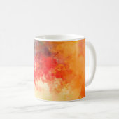 Abstracte achtergrond geborsteld geschilderd. Bors Koffiemok (Voorkant rechts)