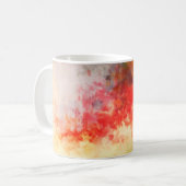 Abstracte achtergrond geborsteld geschilderd. Bors Koffiemok (Voorkant links)