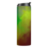 Abstracte achtergrond geborsteld geschilderd. Bors Thermosbeker (Gedraaid links)