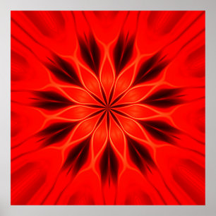 Abstracte achtergrond. Geometrische oosterse kalei Poster