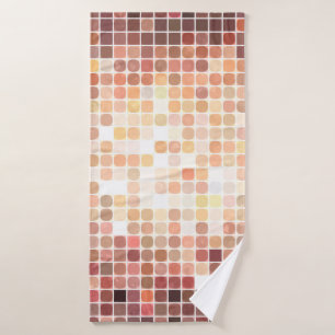 abstracte achtergrond: gouden mozaïek. illustratie badhanddoek