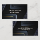 Abstracte achtergrond | Gouden stippenpatroon Visitekaartje (Voorkant / Achterkant)