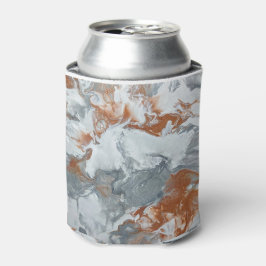 Abstracte achtergrond grijs koperacrylverf blikjeskoeler