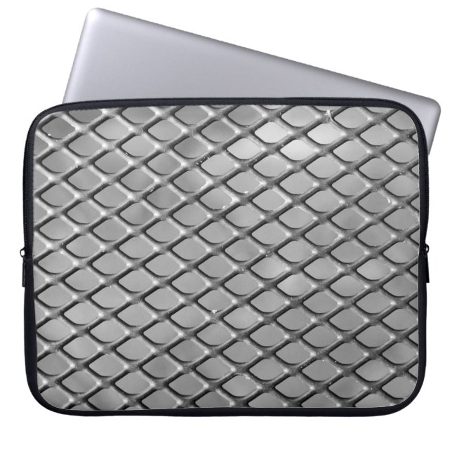 Abstracte achtergrond grijs laptop sleeve (Voorkant)