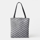 Abstracte achtergrond grijs tote bag (Achterkant)