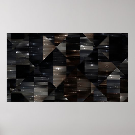 abstracte achtergrond. grijze mozaïekafbeelding di poster (Voorkant)