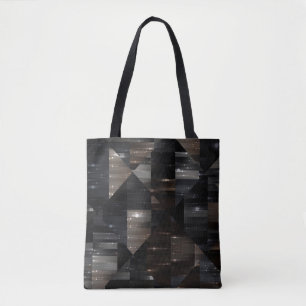 abstracte achtergrond. grijze mozaïekafbeelding di tote bag
