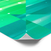 Abstracte achtergrond: groen mozaïek poster (Hoek)