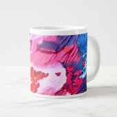Abstracte achtergrond grote koffiekop (Voorkant rechts)