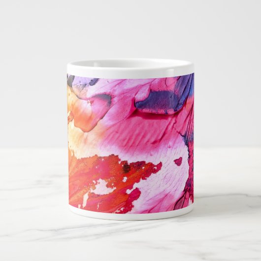 Abstracte achtergrond grote koffiekop (Voorkant)