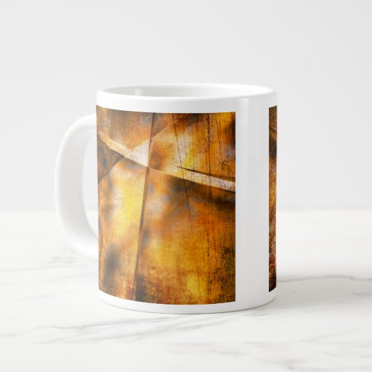 abstracte achtergrond grote koffiekop (Links)