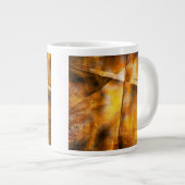 abstracte achtergrond grote koffiekop (Voorkant rechts)