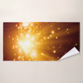 Abstracte achtergrond - helder oranje licht, ba badhanddoek (Badhanddoek)