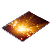 Abstracte achtergrond - helder oranje licht, ba notitieboek (Linkerzijde)