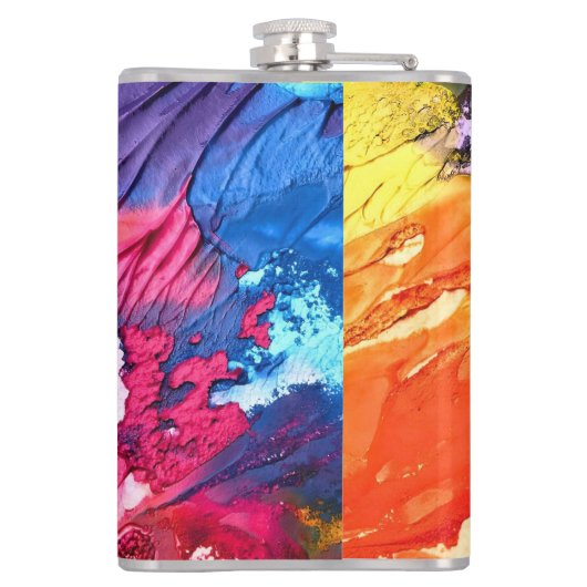 Abstracte achtergrond heupfles (Achterkant)