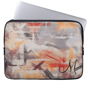 Abstracte achtergrond in pasteltinten #7 laptop sleeve
