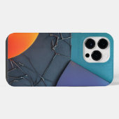 abstracte achtergrond iPhone hoesje (Achterkant horizontaal)