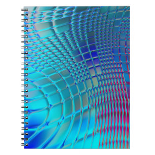 Abstracte achtergrond. Kleurrijke golvende draagta Notitieboek