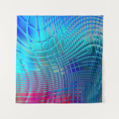 Abstracte achtergrond. Kleurrijke golvende draagta Wandkleed (Voorkant (horizontaal))