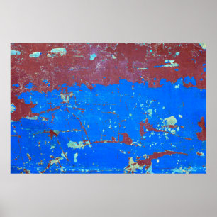 Abstracte achtergrond, Kleurrijke roestige textuur Poster