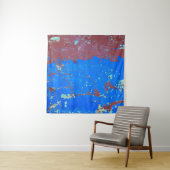 Abstracte achtergrond, Kleurrijke roestige textuur Wandkleed (In situ)