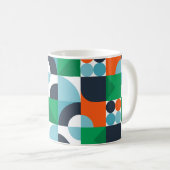 abstracte achtergrond koffiemok (Voorkant rechts)